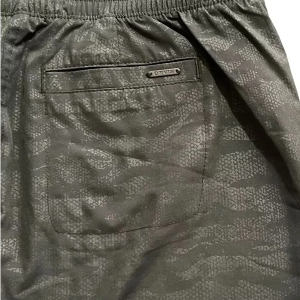 Orvis Travel Skort Skirt W/ Shorts Stretch Fabric Green Camo Women's Size Small